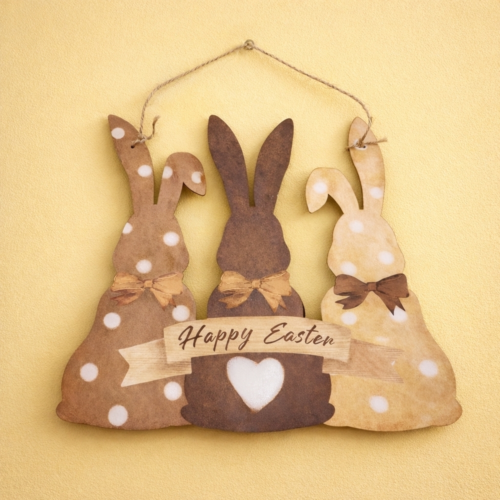 Easter Bunny Wall Hanging Decor